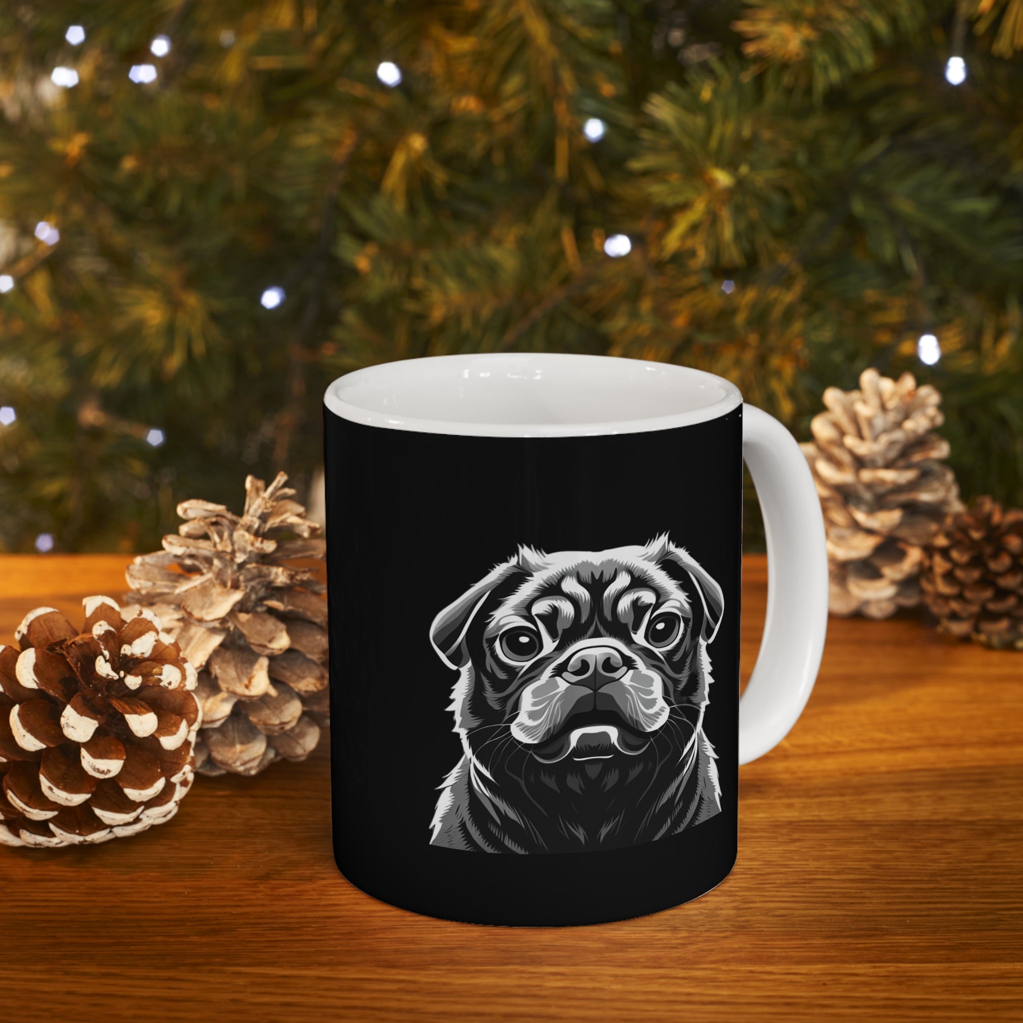 Pug Mug | Pug Gift | Pug Ceramic Mug 11oz