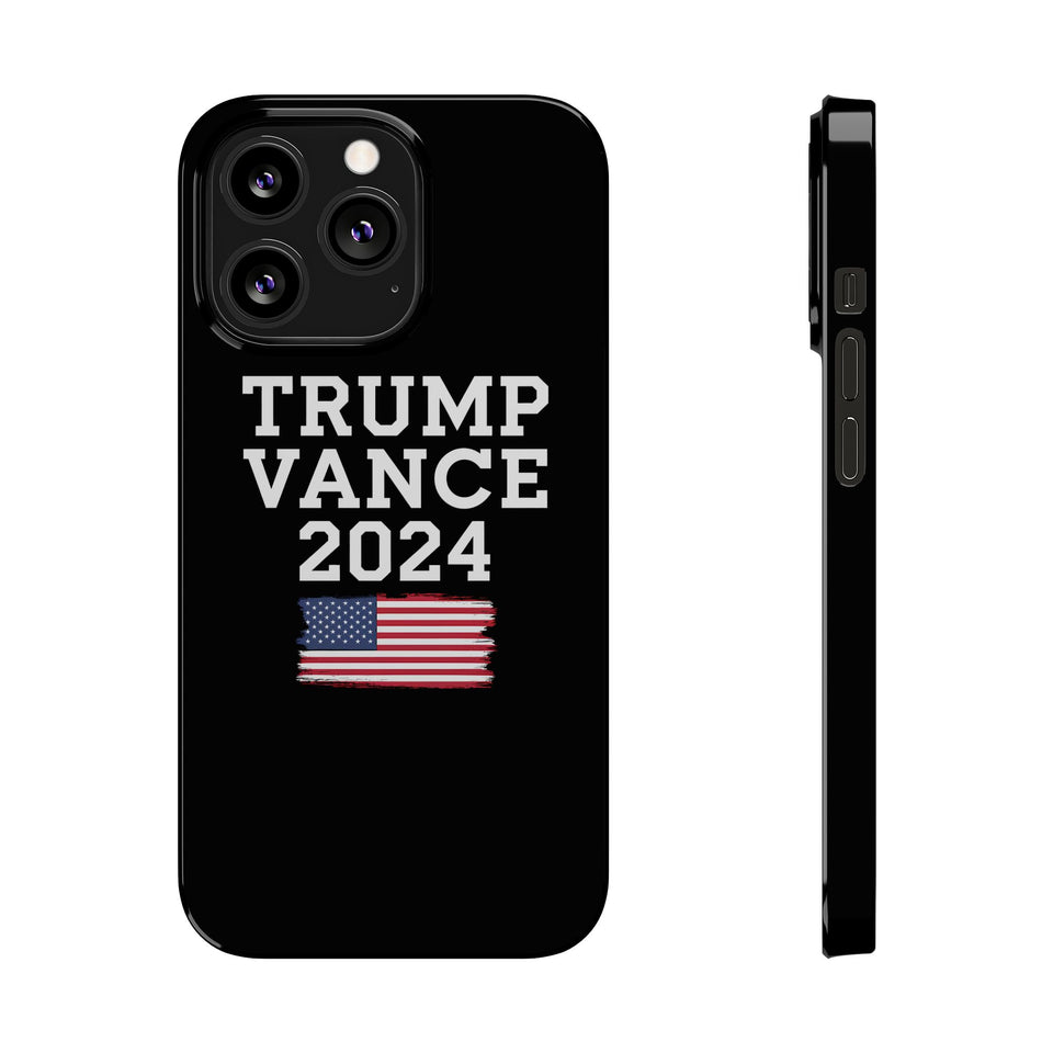 Premium Trump Vance 2024 iPhone Case | Donald Trump Gifts Slim Phone Cases
