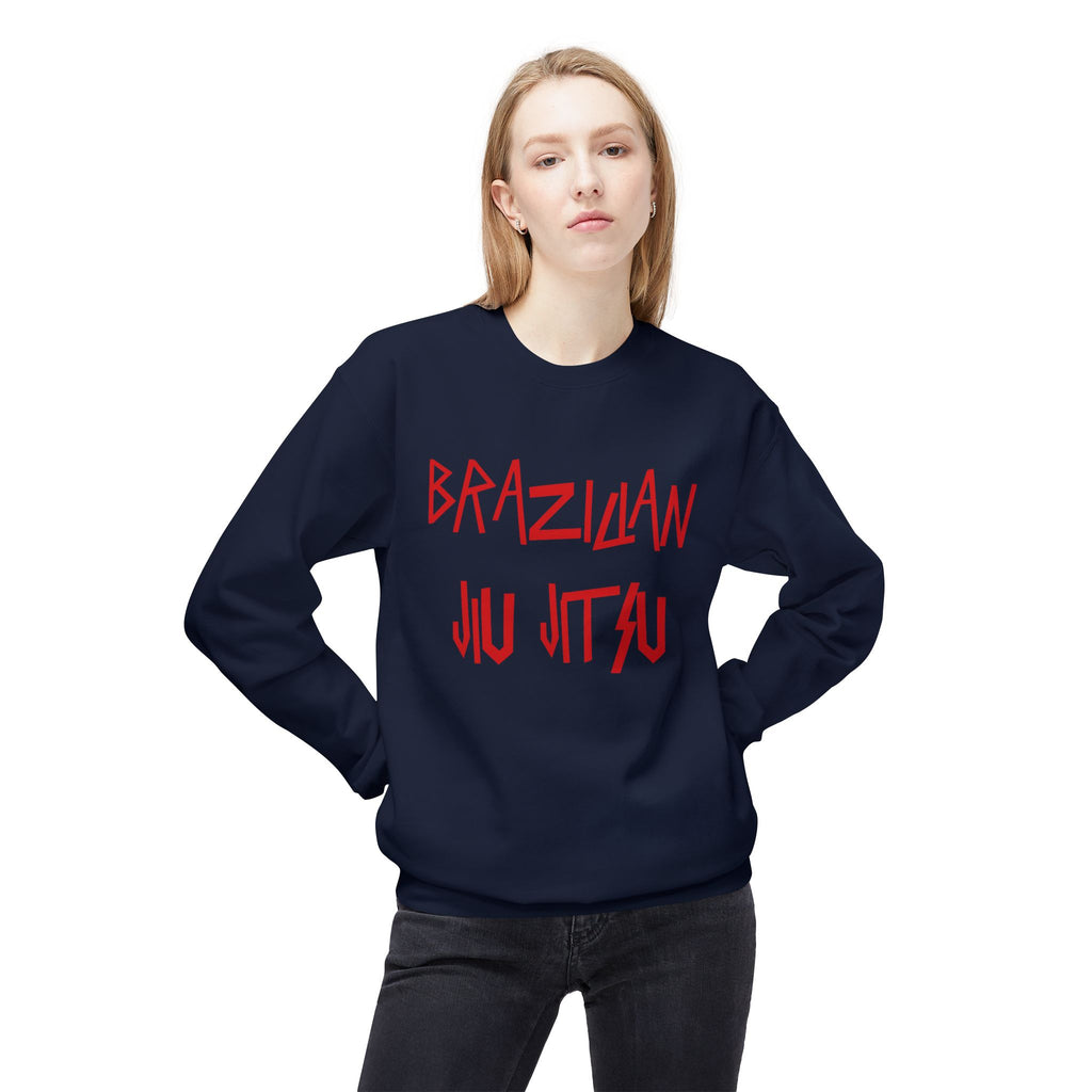 Brazilian Jiu Jitsu Slay BJJ Unisex Midweight Softstyle Fleece Crewneck Sweatshirt