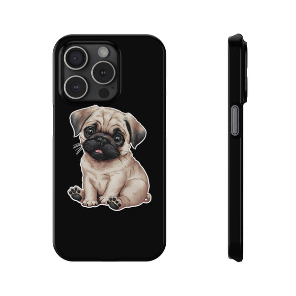 Premium Pug Puppy iPhone Case | Cute Pug Gifts Slim Phone Cases