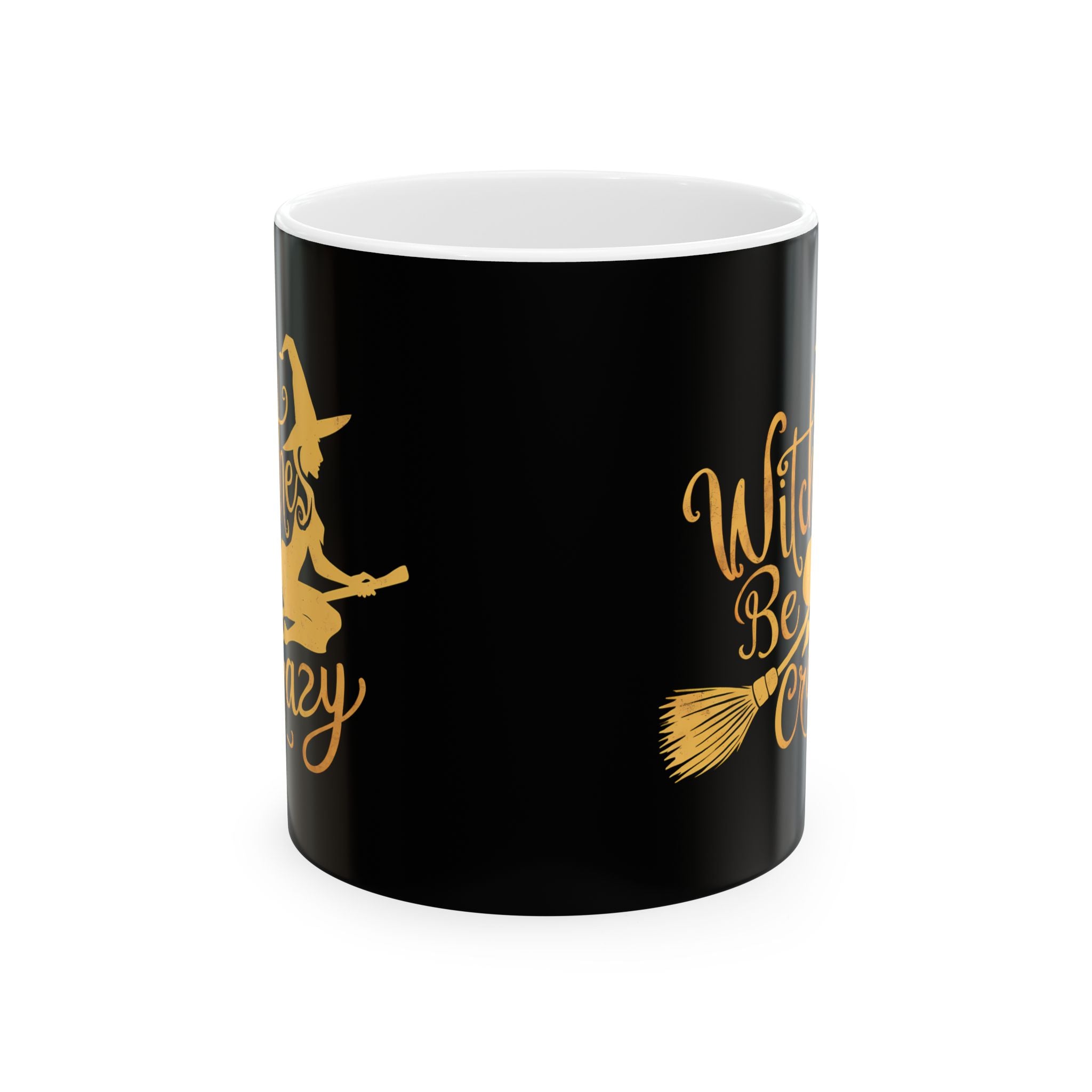 Witches Be Crazy Mug | Witch Halloween Coffee Mug | Cute Halloween Coffee Mug 11oz 2 Secondary image