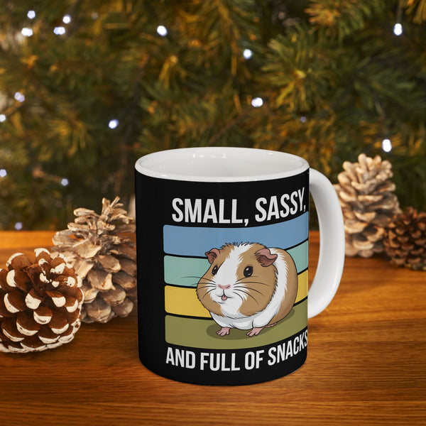 Guinea Pig Mug - Small, Sassy, and Full of Snacks Cute Guinea Pig Mug 2