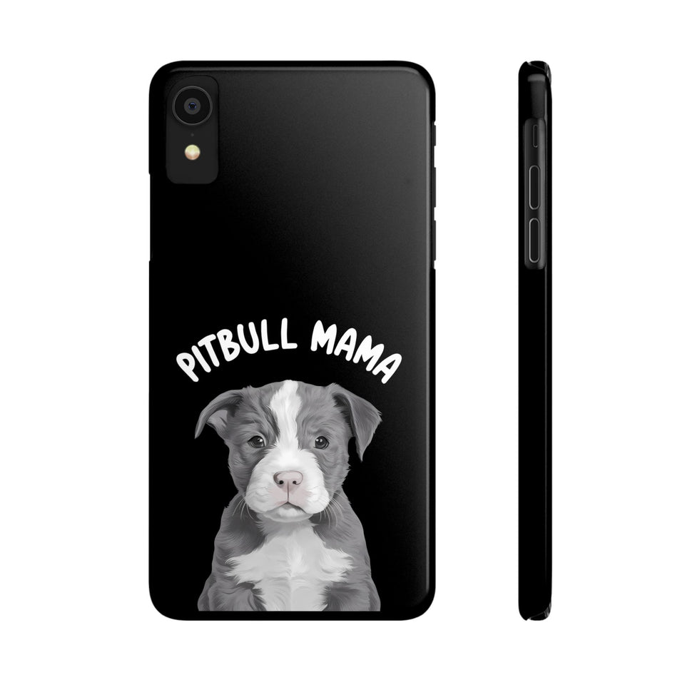 Premium Pitbull Mama iPhone Case | Pitbull Gifts Slim Phone Cases
