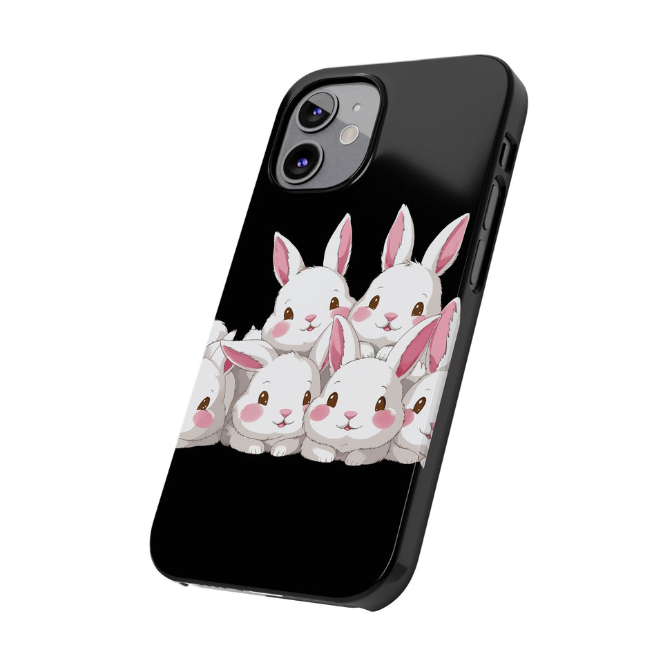 Premium Cute Rabbit iPhone Case | Rabbit Gifts Slim Phone Cases