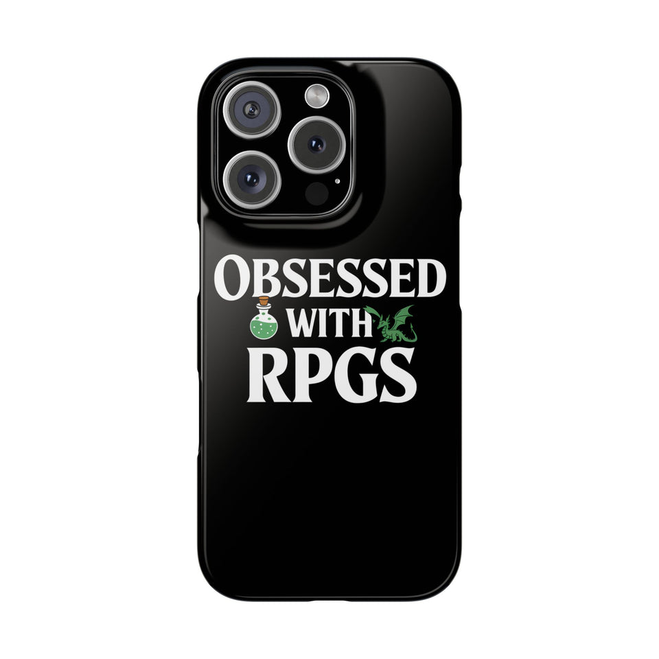 Premium Obsessed With RPGs iPhone Case | Role Playing Game Slim Phone Cases
