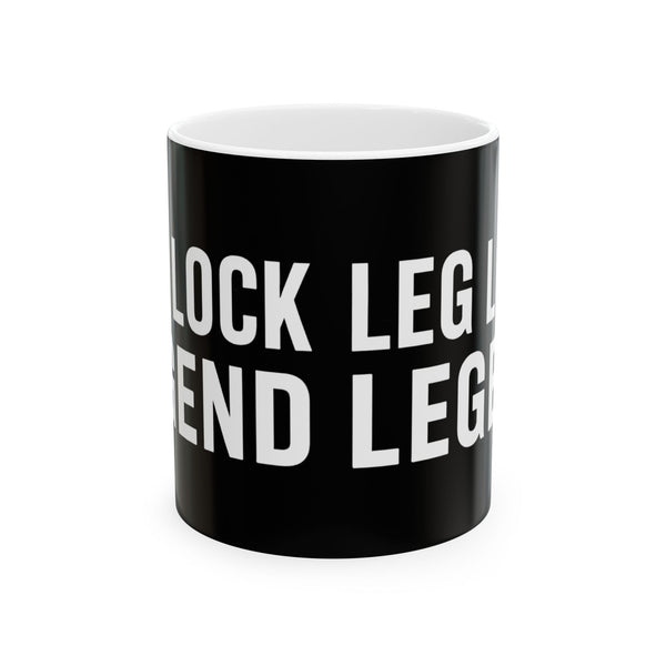 Brazilian Jiu Jitsu Leg Lock Legend BJJ Ceramic Mug | Brazilian Jiu Jitsu Gifts (11oz)