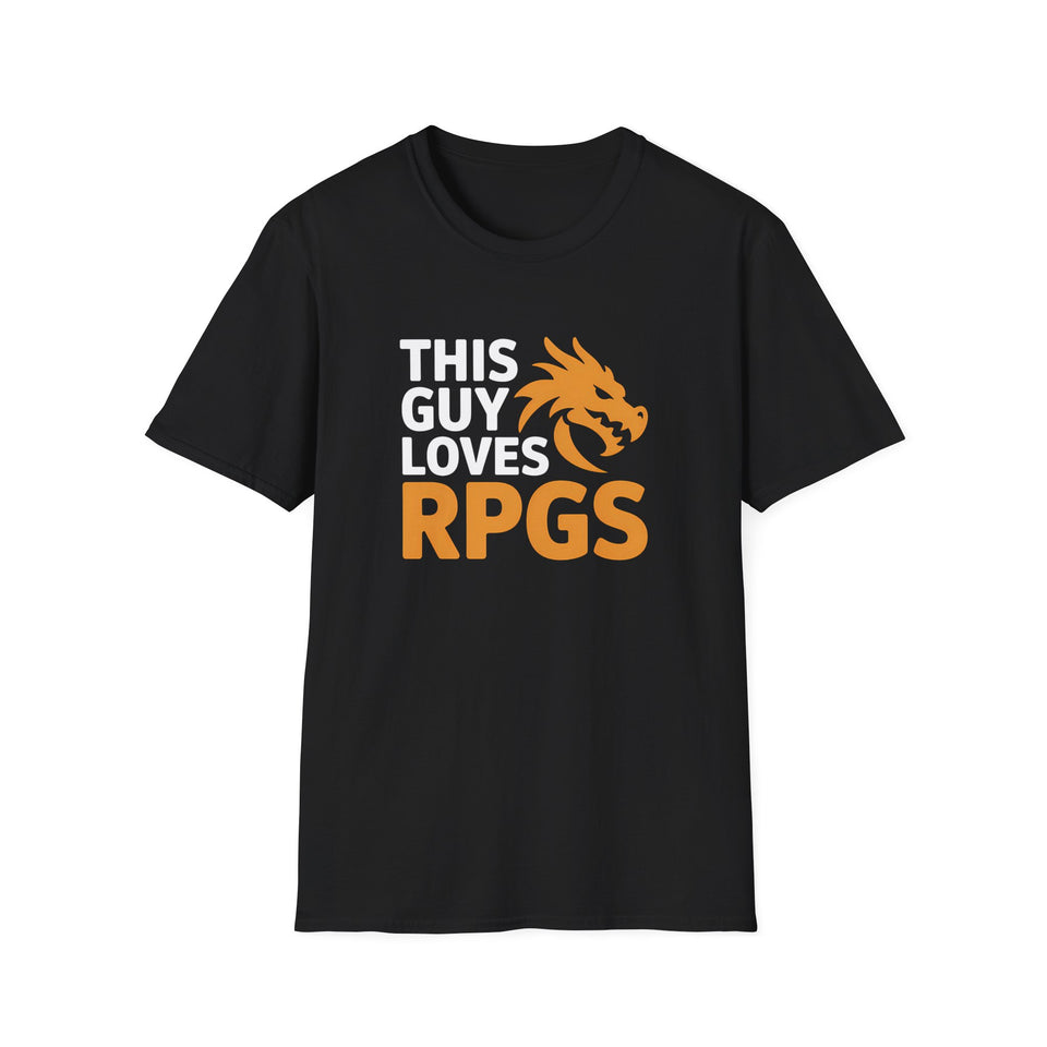RPG Unisex T-Shirt This Guy Loves RPGs Role Playing Games 2 Shirt