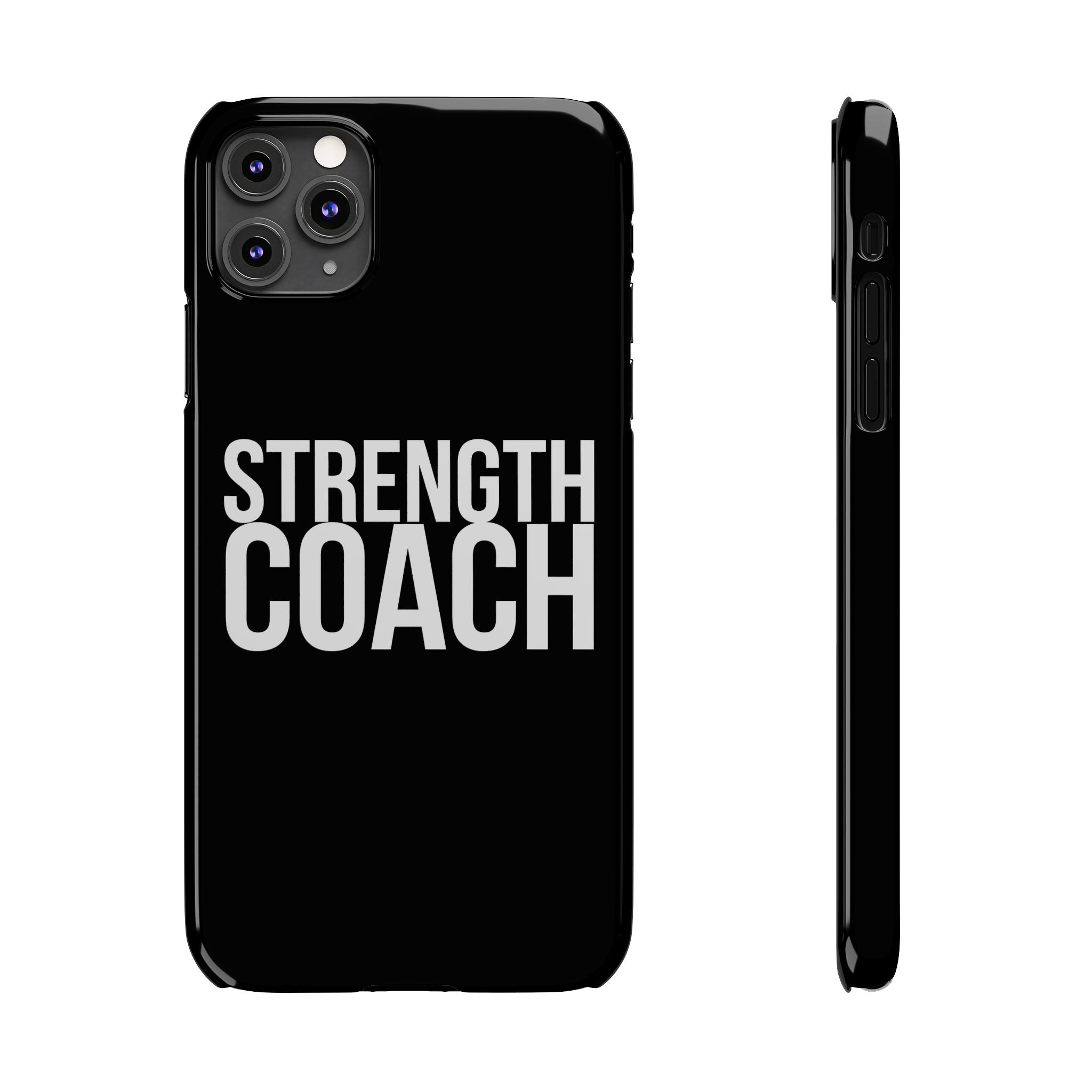 Premium Strength Coach iPhone Case | Strength Coach Gifts Slim Phone Cases