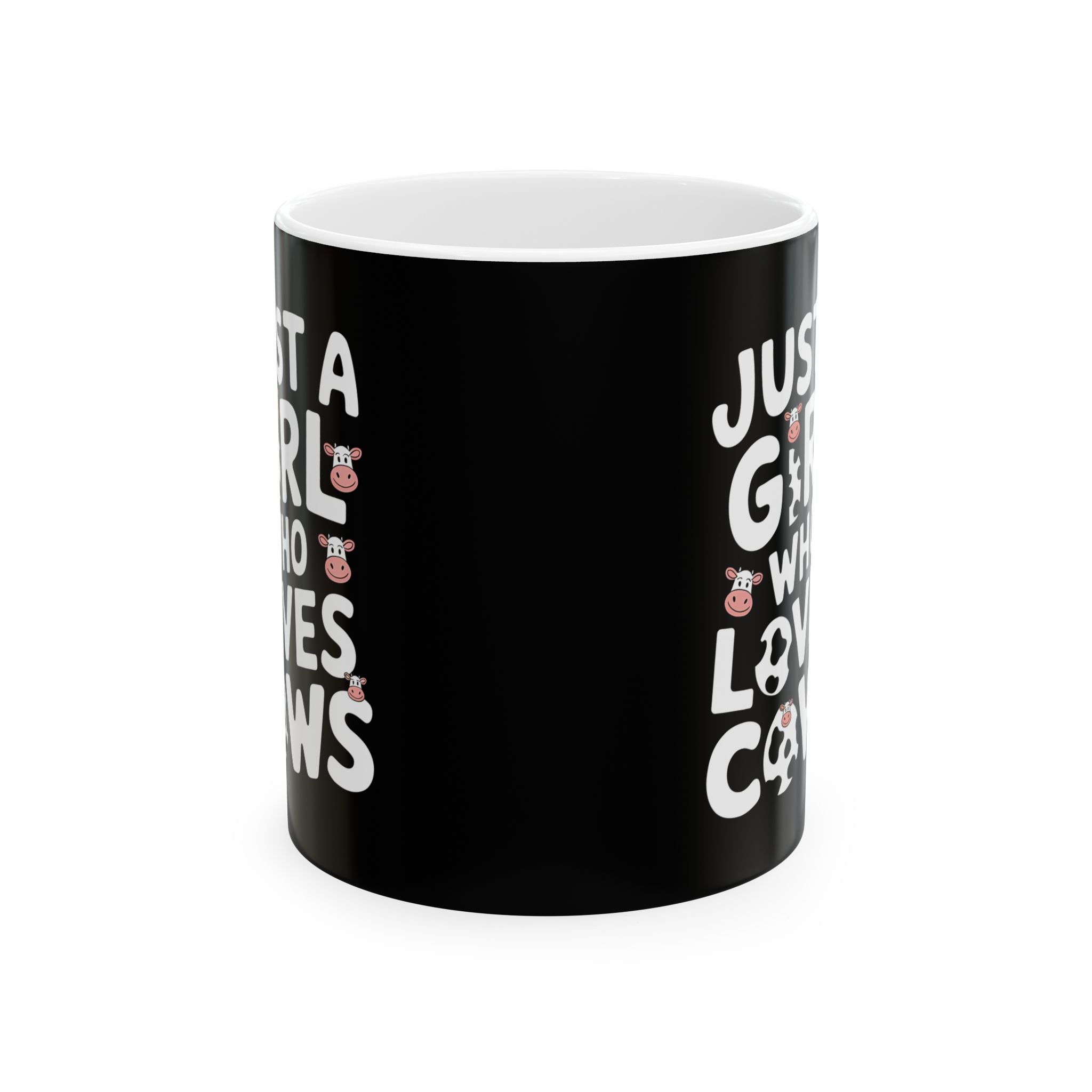 Just A Girl Who Loves Cows Mug | Cute Cow Gifts | Cow Coffee Mug 11oz Secondary image