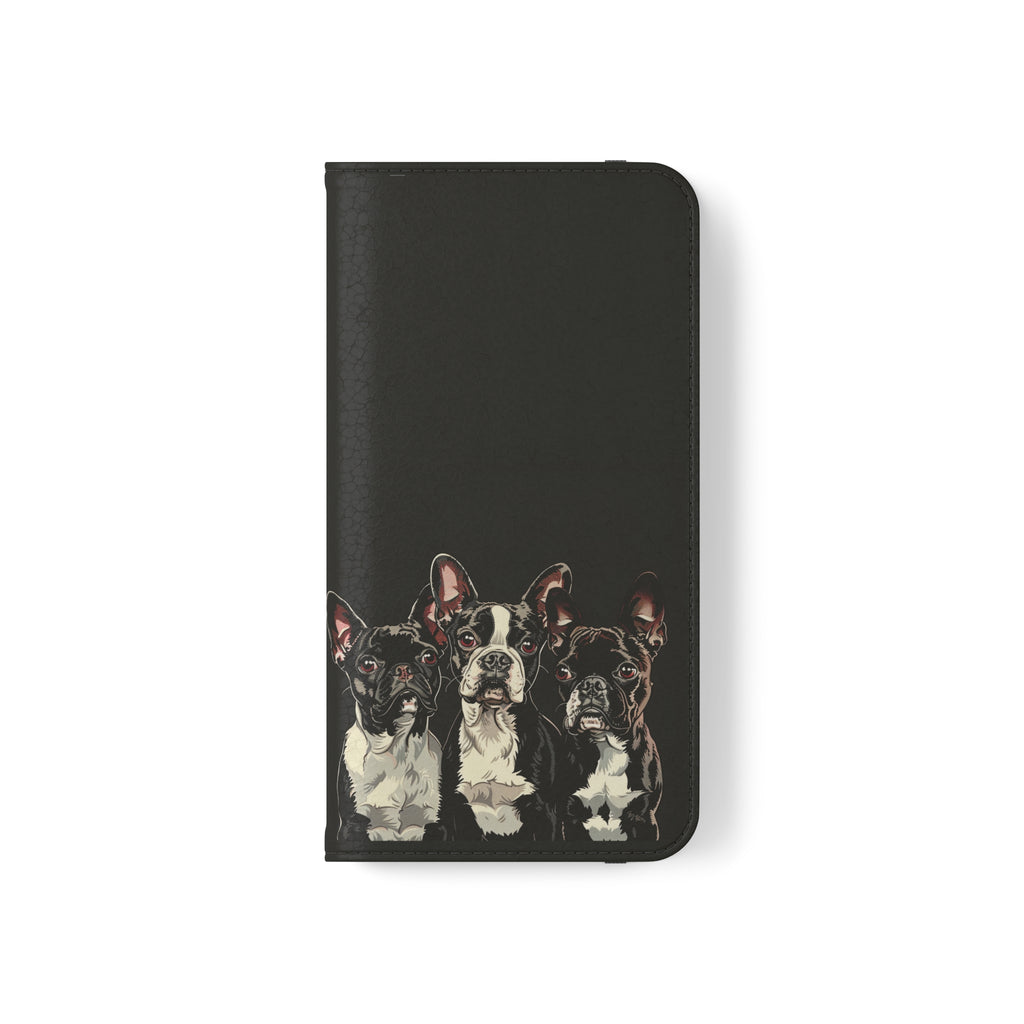 Boston Terrier Phone Case | Boston Terrier Wallet Phone Case | IPhone & Samsung Galaxy Boston Terrier Flip Cases