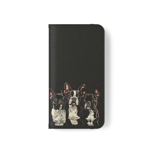 Boston Terrier Phone Case | Boston Terrier Wallet Phone Case | IPhone & Samsung Galaxy Boston Terrier Flip Cases