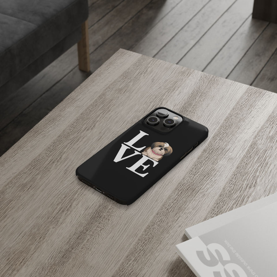 Premium Love Shih Tzu iPhone Case | Cute Shih Tzu Slim Phone Cases