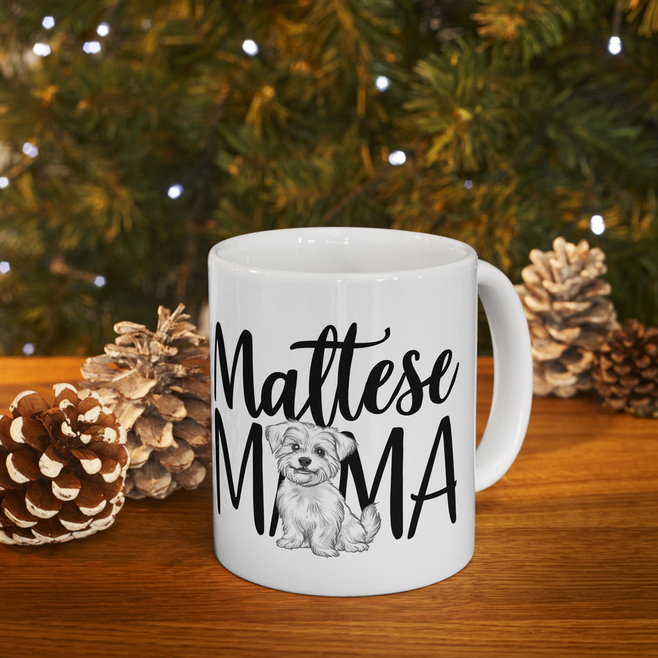 Maltese Mama Mug Maltese Dog 2 | Maltese Gift | Maltese Coffee Mug | Maltese Gift Ideas Mug 11oz