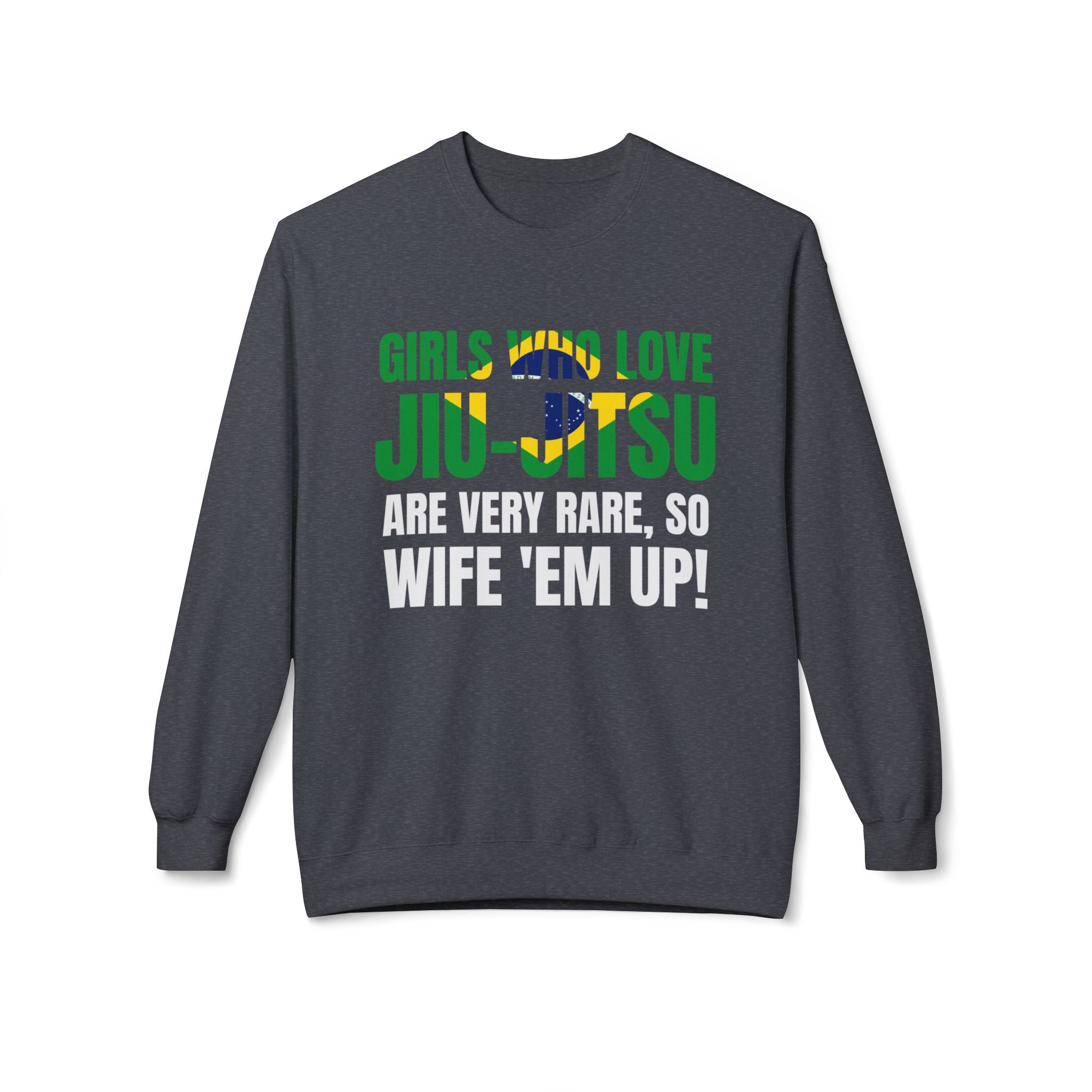 Brazilian Jiu Jitsu Girls Who Love Jiu-Jitsu BJJ Unisex Midweight Softstyle Fleece Crewneck Sweatshirt Secondary image