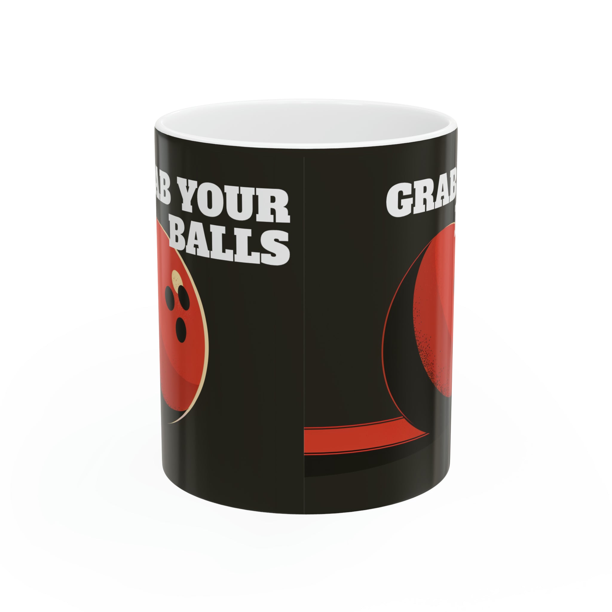 Funny Bowling Mug | Grab Your Balls Bowling Coffee Mug | Bowling Gifts | Funny Bowling Presents | Bowling Mug 2 11oz