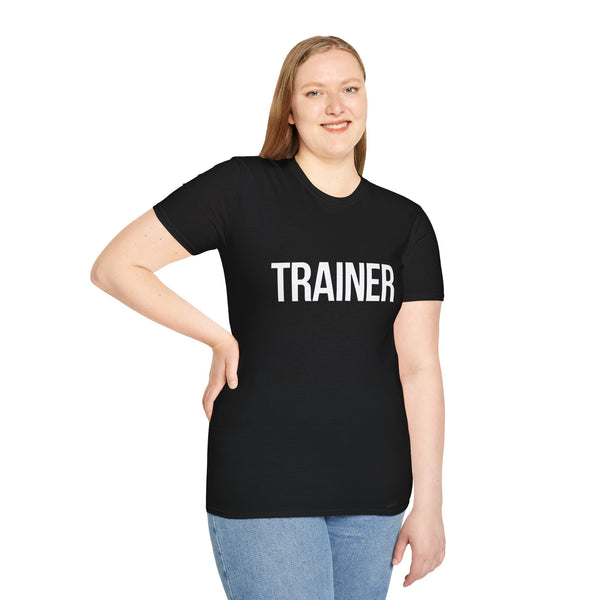 Trainer Unisex T-Shirt - Fitness Exercise Workout Apparel