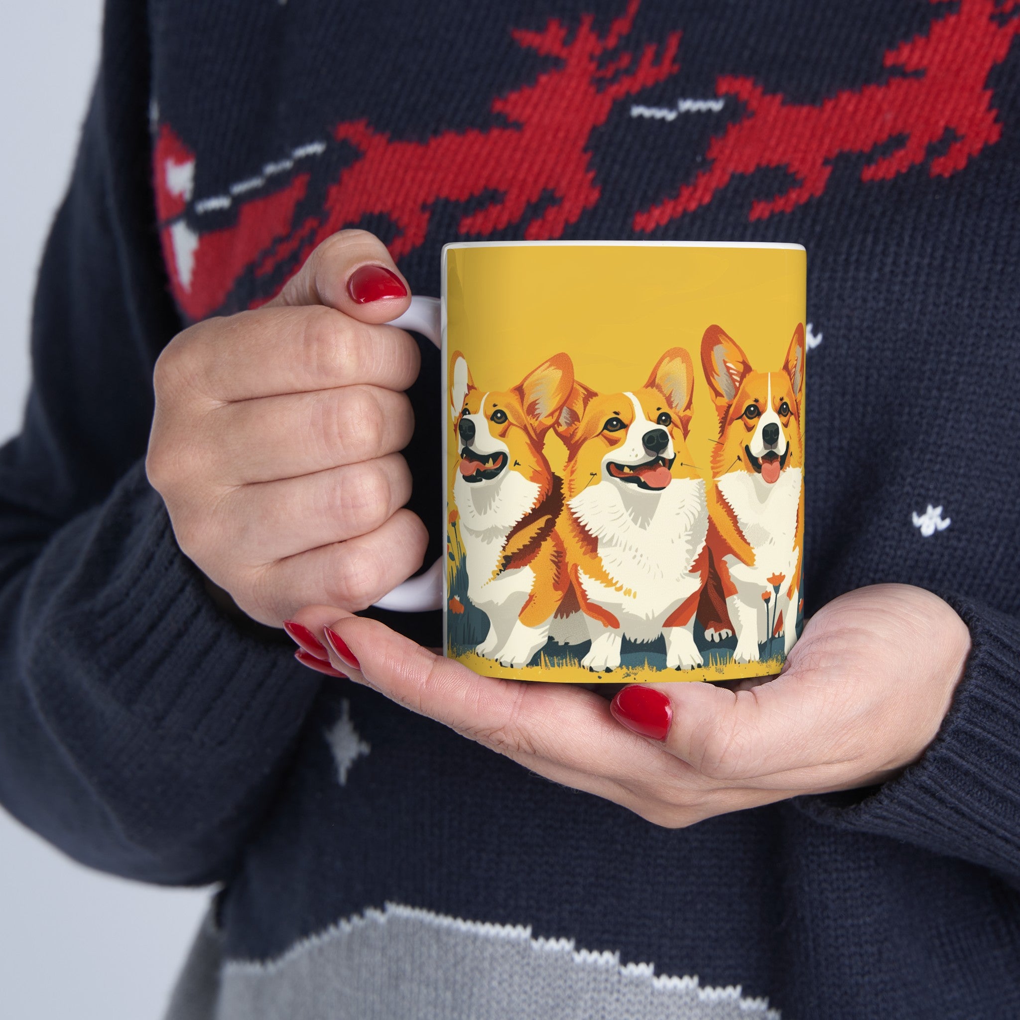 Corgi Mug Group | Corgi Gift | Corgi Coffee Mug | Corgi Presents Mug 11oz