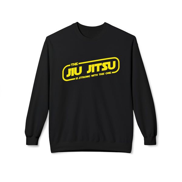 Brazilian Jiu Jitsu The JJ Is Strong With This One BJJ Unisex Midweight Softstyle Fleece Crewneck Sweatshirt