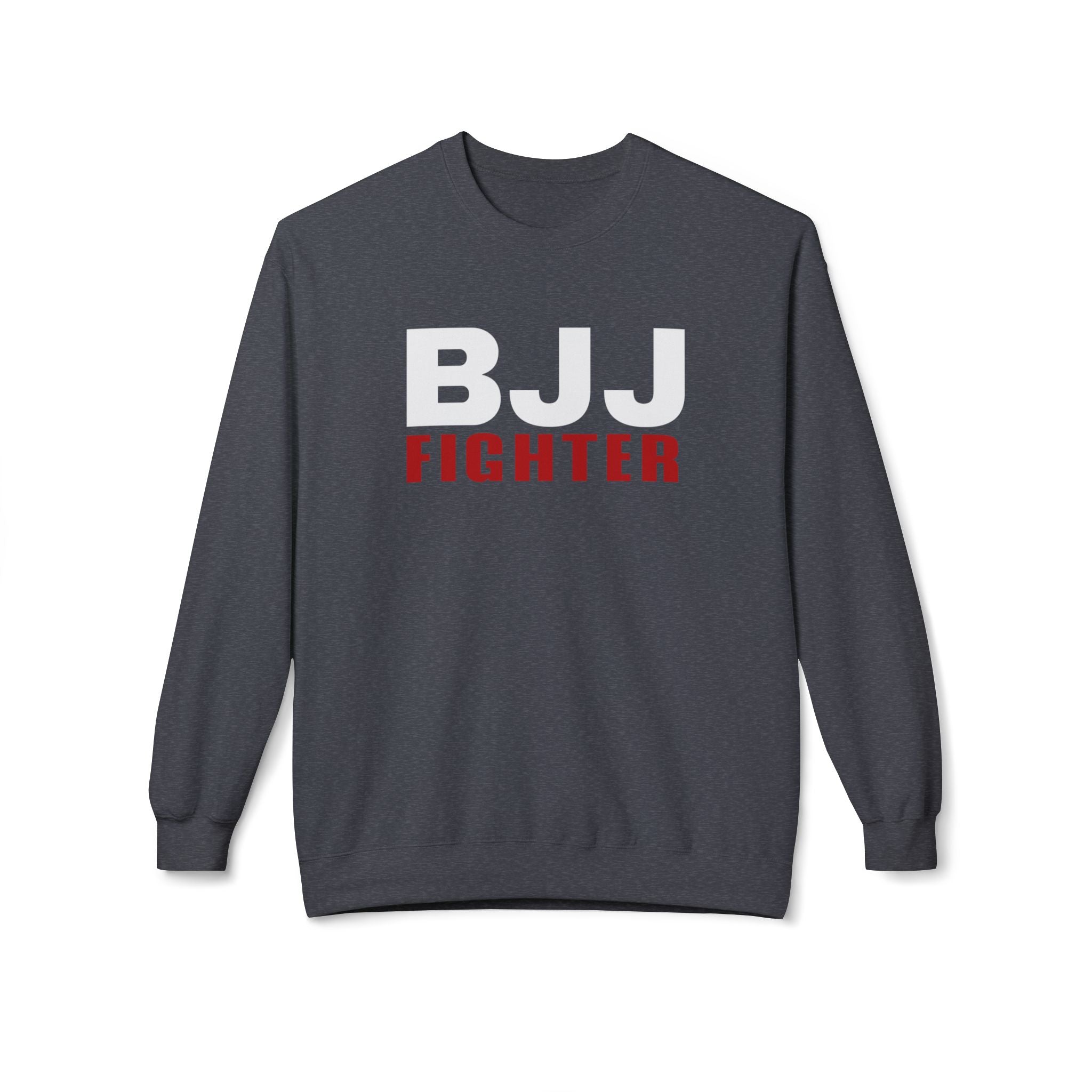 Brazilian Jiu Jitsu BJJ Fighter BJJ Unisex Midweight Softstyle Fleece Crewneck Sweatshirt