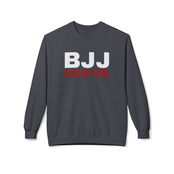 Brazilian Jiu Jitsu BJJ Fighter BJJ Unisex Midweight Softstyle Fleece Crewneck Sweatshirt