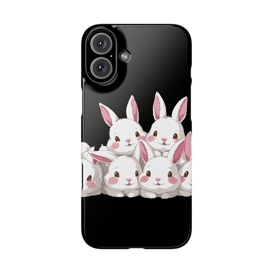 Premium Cute Rabbit iPhone Case | Rabbit Gifts Slim Phone Cases