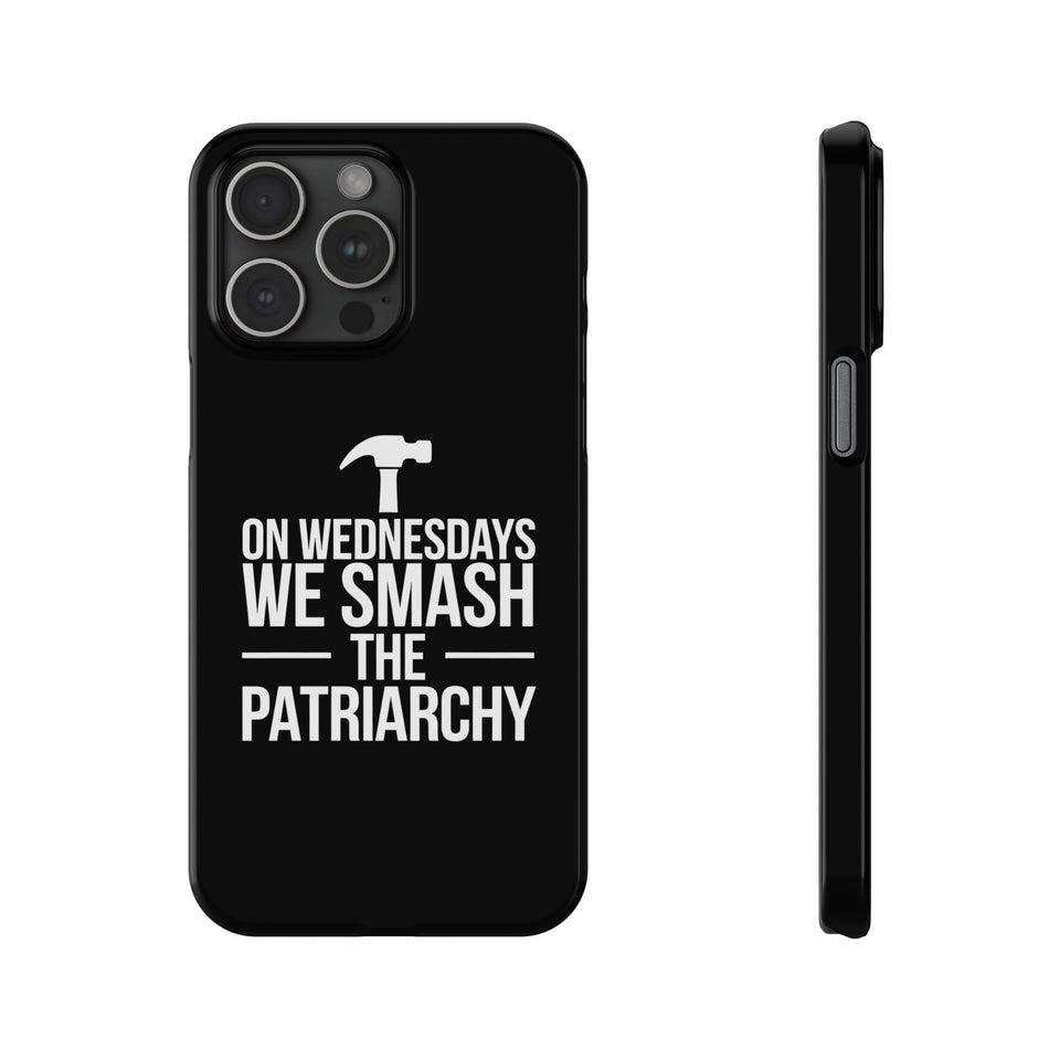 Premium On Wednesdays We Smash The Patriarchy iPhone Case | Feminist Gifts Slim Phone Cases