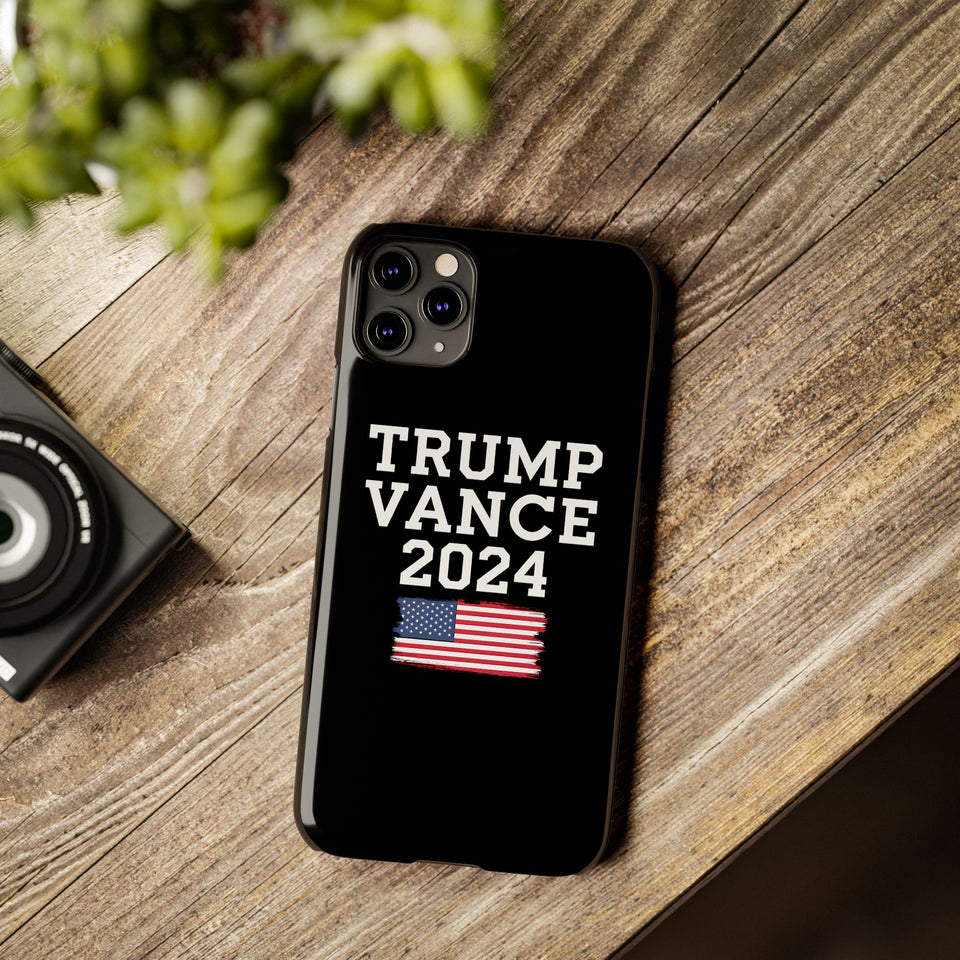 Premium Trump Vance 2024 iPhone Case | Donald Trump Gifts Slim Phone Cases
