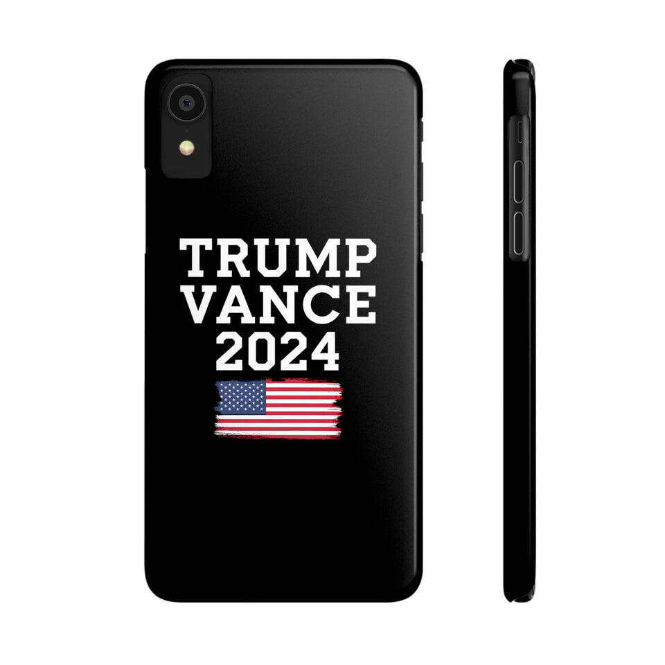 Premium Trump Vance 2024 iPhone Case | Donald Trump Gifts Slim Phone Cases