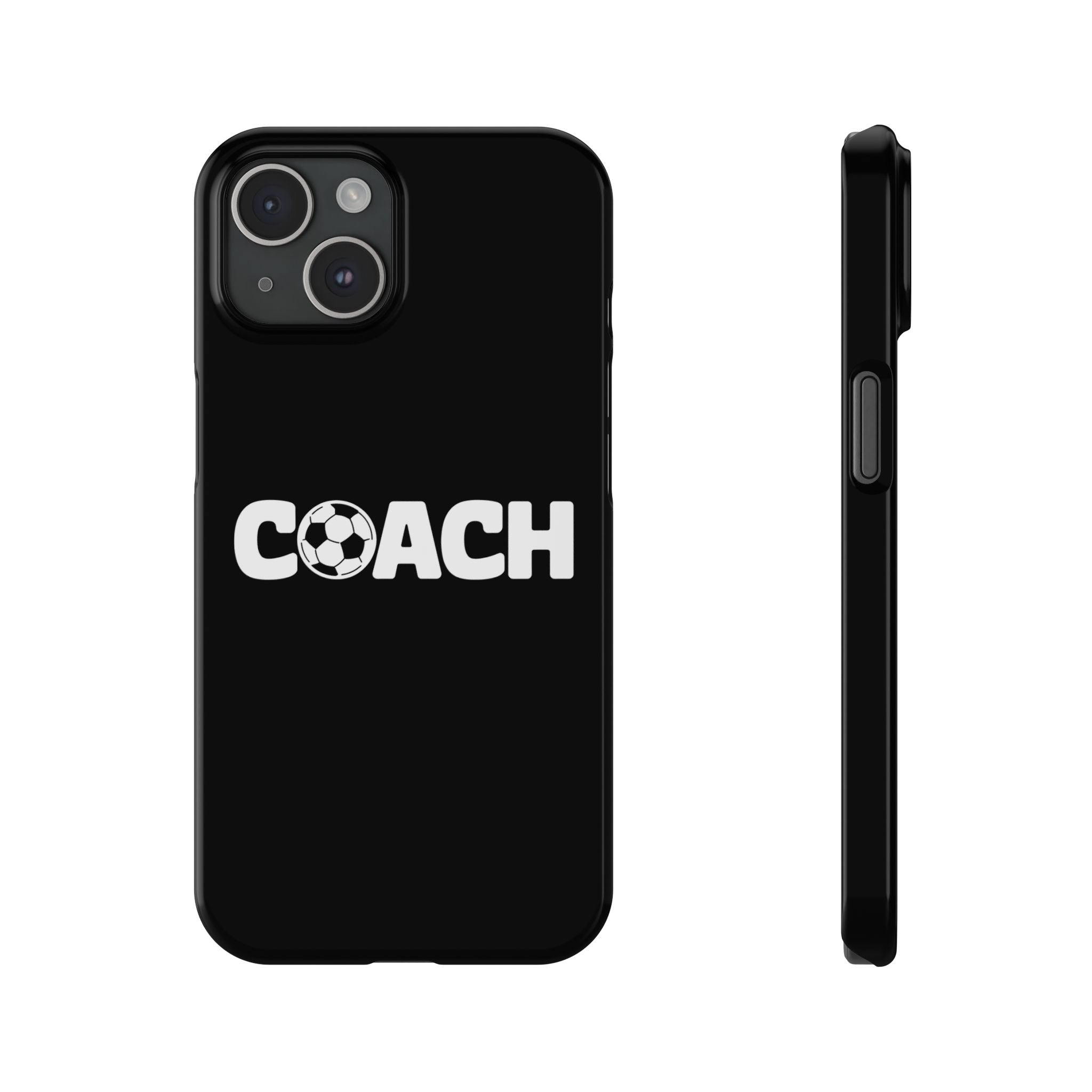 Premium Soccer Coach iPhone Case | Soccer Coach Gifts Slim Phone Cases Secondary image