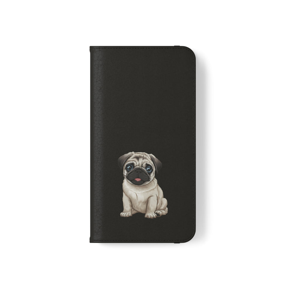 Pug iPhone & Samsung Wallet Phone Case | Pug Flip Cases