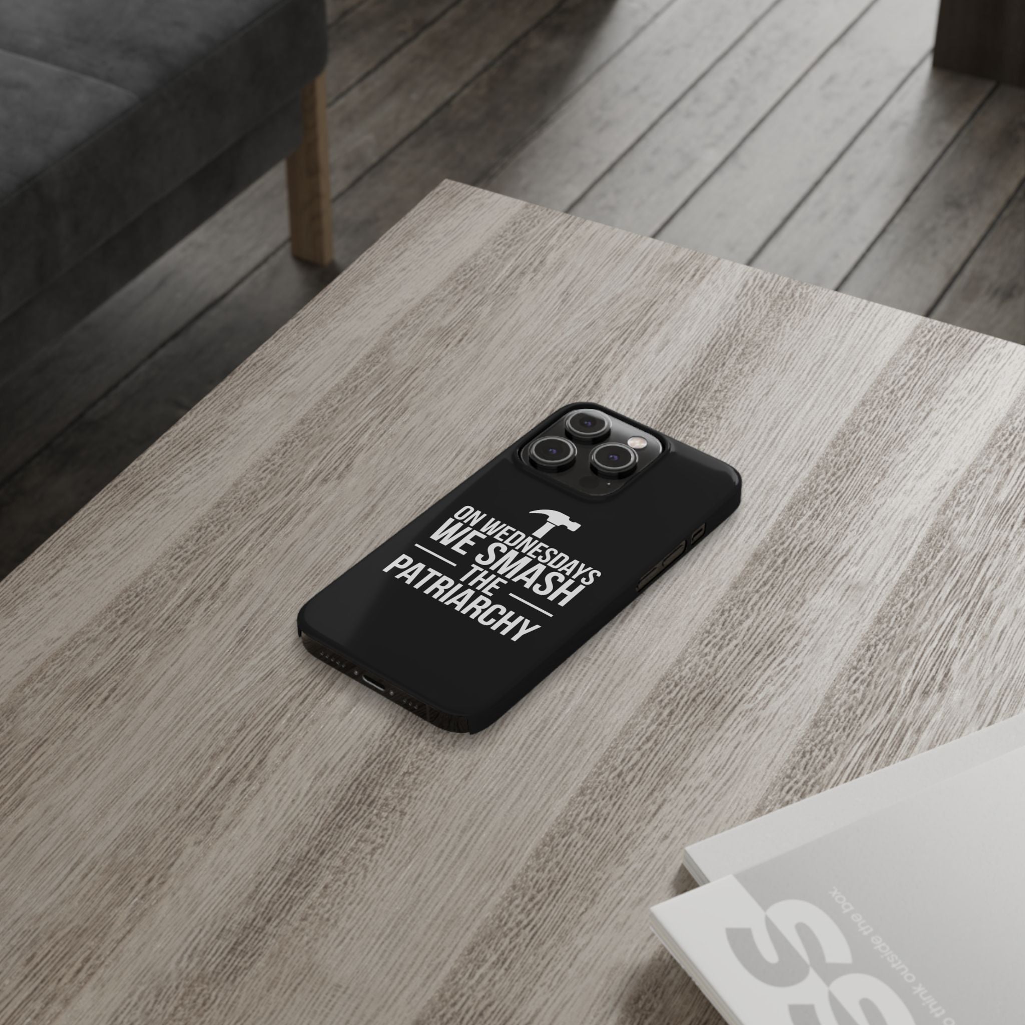 Premium On Wednesdays We Smash The Patriarchy iPhone Case | Feminist Gifts Slim Phone Cases