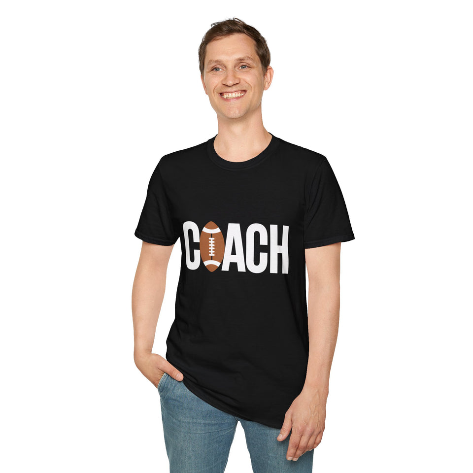 Football Coach T-Shirt for Sports Enthusiasts