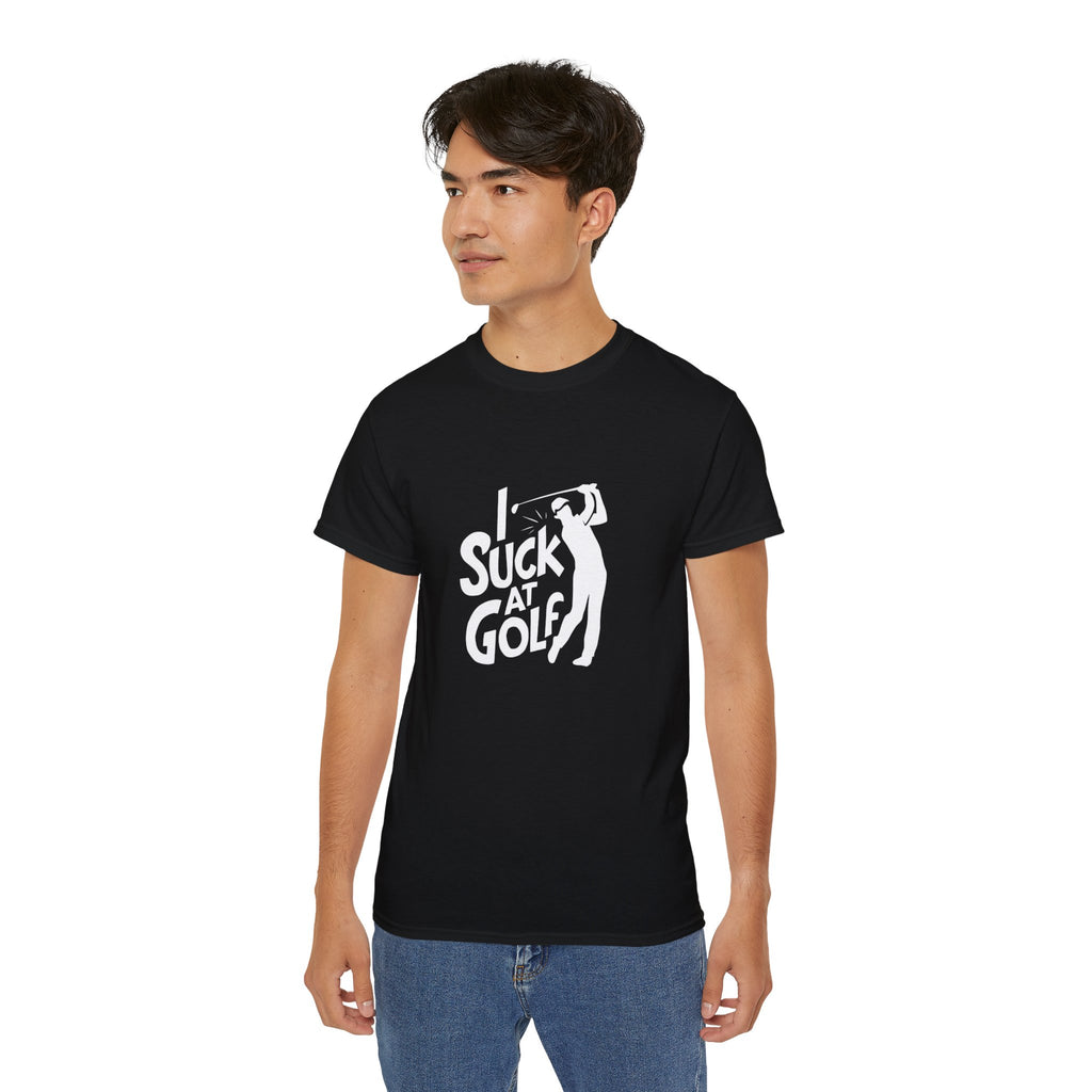 Golfer I Suck At Golf Shirt | Golf Gift | Golf Merchandise | Golf Gifts | Golf Presents Unisex T-Shirt