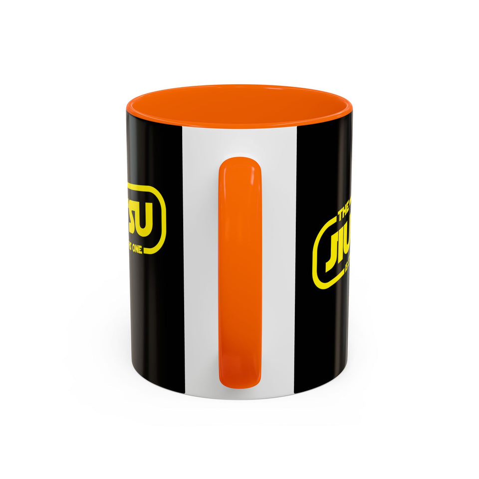 Brazilian Jiu Jitsu The Jiu Jitsu Is Strong With This One | BJJ Accent Coffee Mug