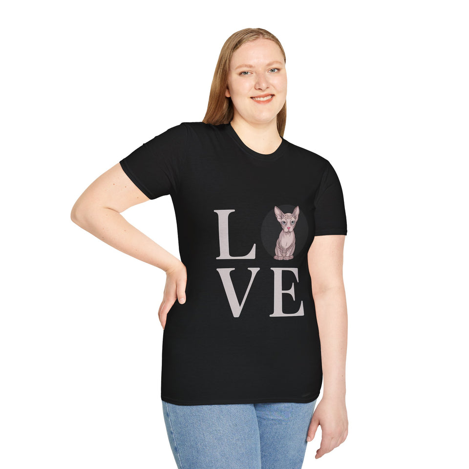 Love Sphynx Cat Shirt | Sphynx Cat Gift | Unisex Sphinx Cat T Shirt