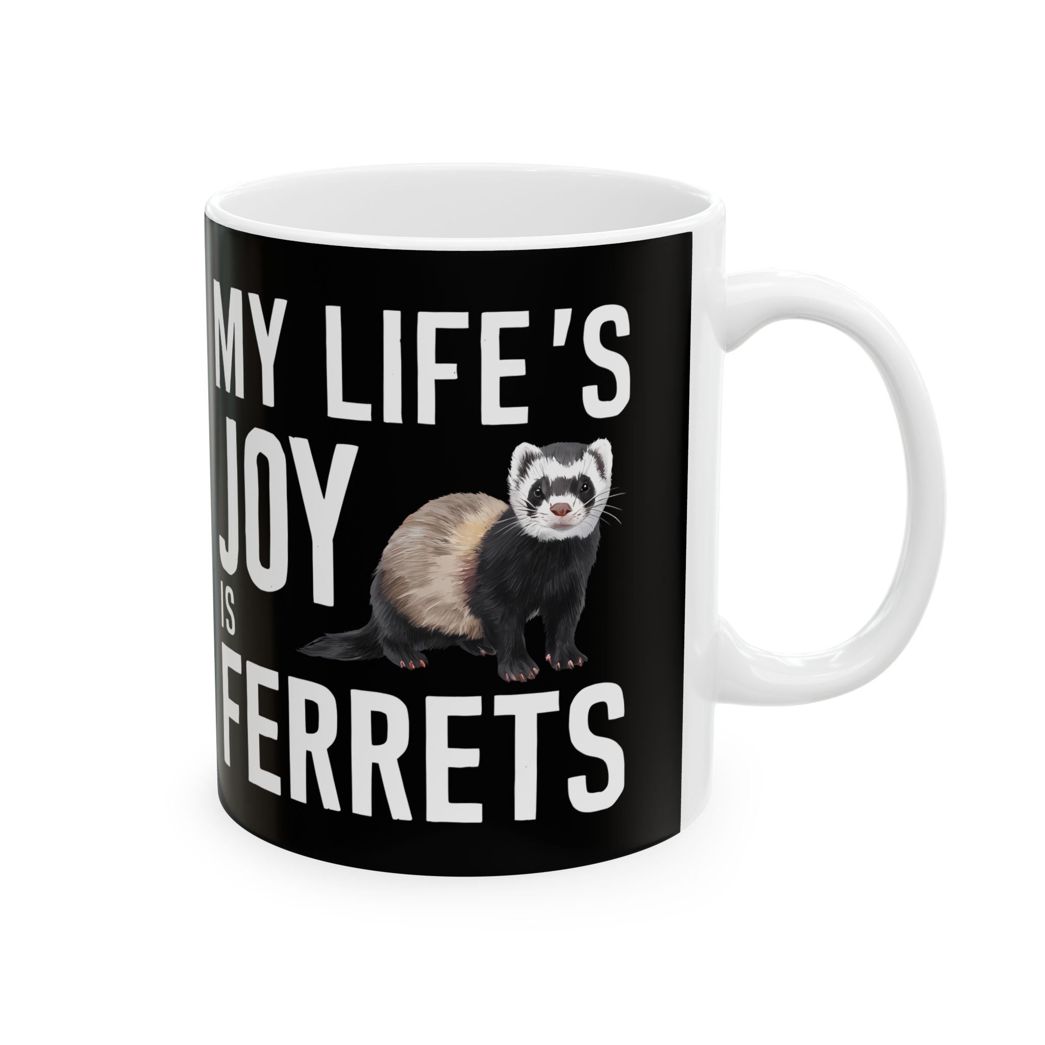 My Joy Is Ferrets Mug | Ferret Coffee Mug | Cute Ferret Lover Coffee Mug 11oz Main image