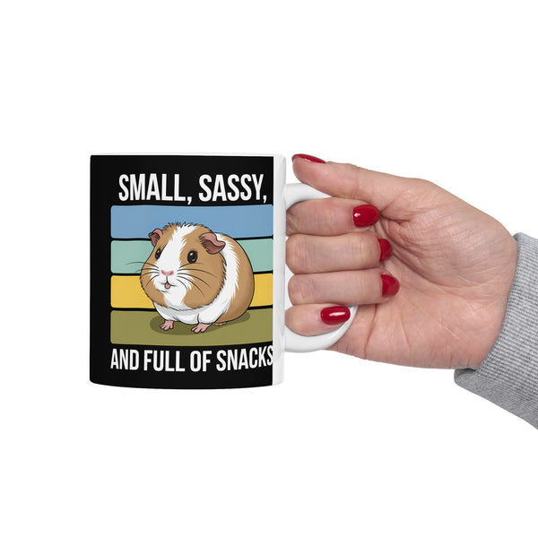 Guinea Pig Mug - Small, Sassy, and Full of Snacks Cute Guinea Pig Mug 2