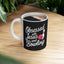 Obsessed With Jesus And Bowling Ceramic Mug | Love Faith In Jesus Gifts (11oz)
