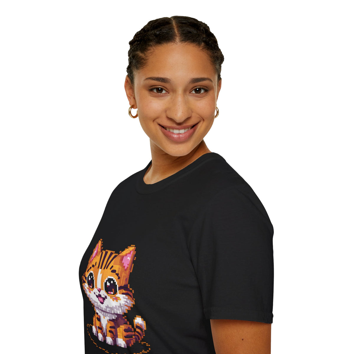 Cute Pixel Cat Shirt | Cat Gift | Unisex Cat T Shirt 2
