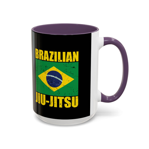 Brazilian Jiu Jitsu Flag | BJJ Accent Coffee Mug