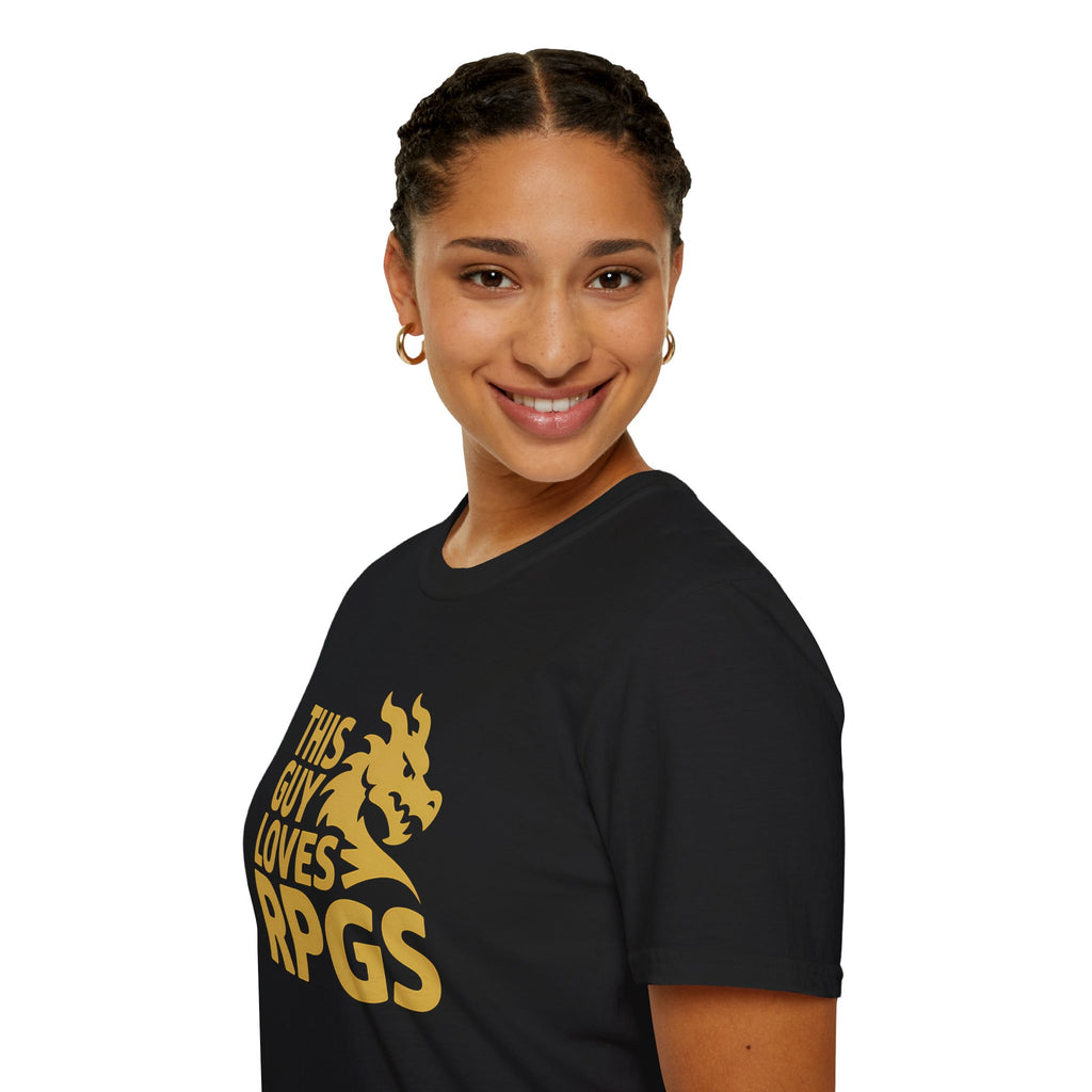 RPG Unisex T-Shirt This Guy Loves RPGs Role Playing Games Shirt