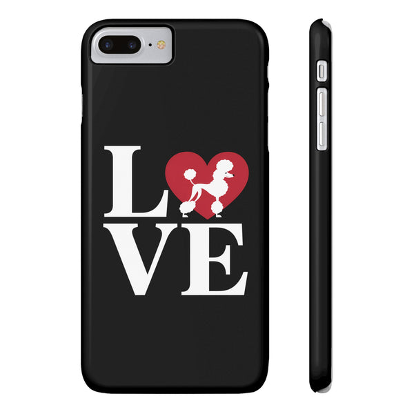 Premium Love Poodles iPhone Case | Cute Poodle Gifts Slim Phone Cases