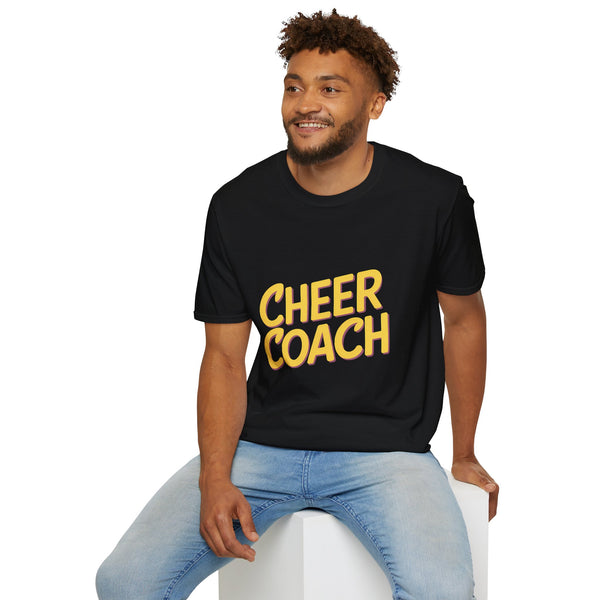 Cheer Coach Shirt | Cheerleading Coach Gift | Unisex Cheer Coach Present T Shirt 2