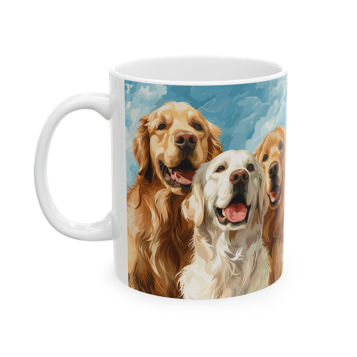 Golden Retriever Mug Group | Golden Retriever Gift | Golden Retriever Coffee Mug | Golden Retriever Presents Mug 11oz