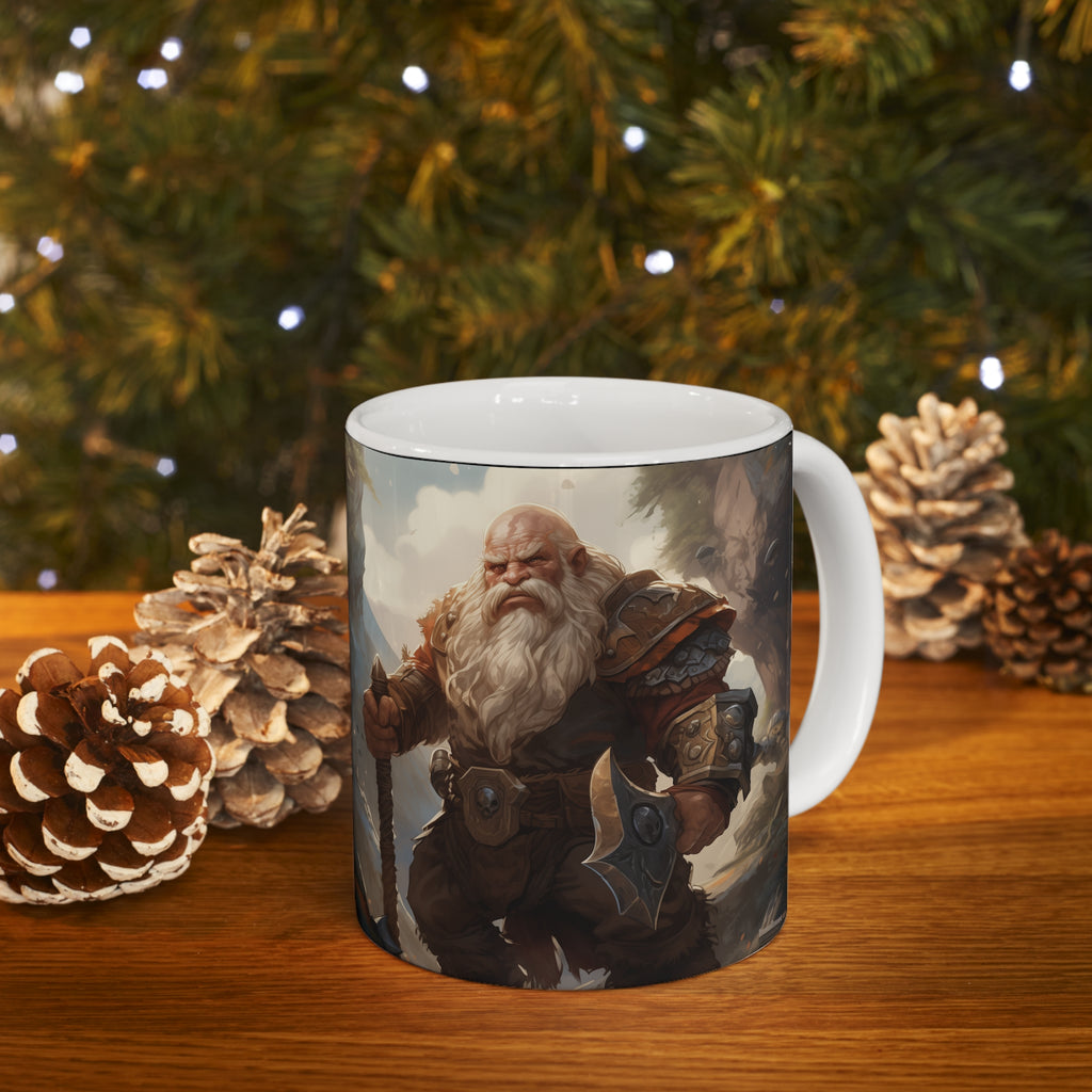 Fantasy RPG Dwarf Mug | Fantasy Roleplaying Game Gift | Fantasy Dwarf Mug 11oz, gifts for dungeon masters, 