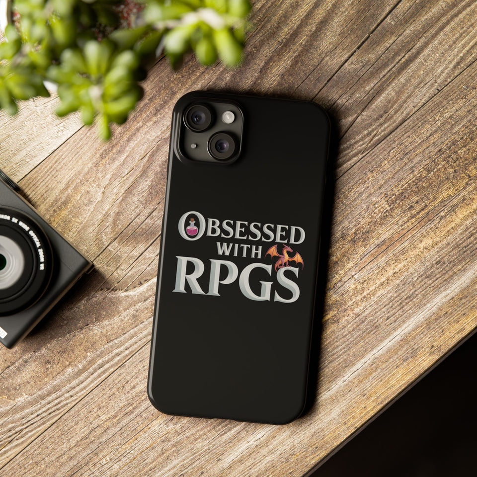 Premium Obsessed With RPGs iPhone Case | Fantasy Role Playing Game Slim Phone Cases