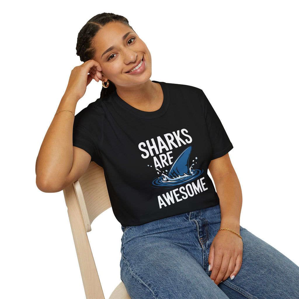 Shark Tee - Sharks Are Awesome Unisex T-Shirt