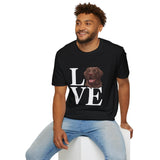 Love Chocolate Labrador Dog Unisex T-Shirt - Chocolate Labrador Shirt Love Chocolate Labrador Dog Unisex T-Shirt - Chocolate Labrador Shirt
