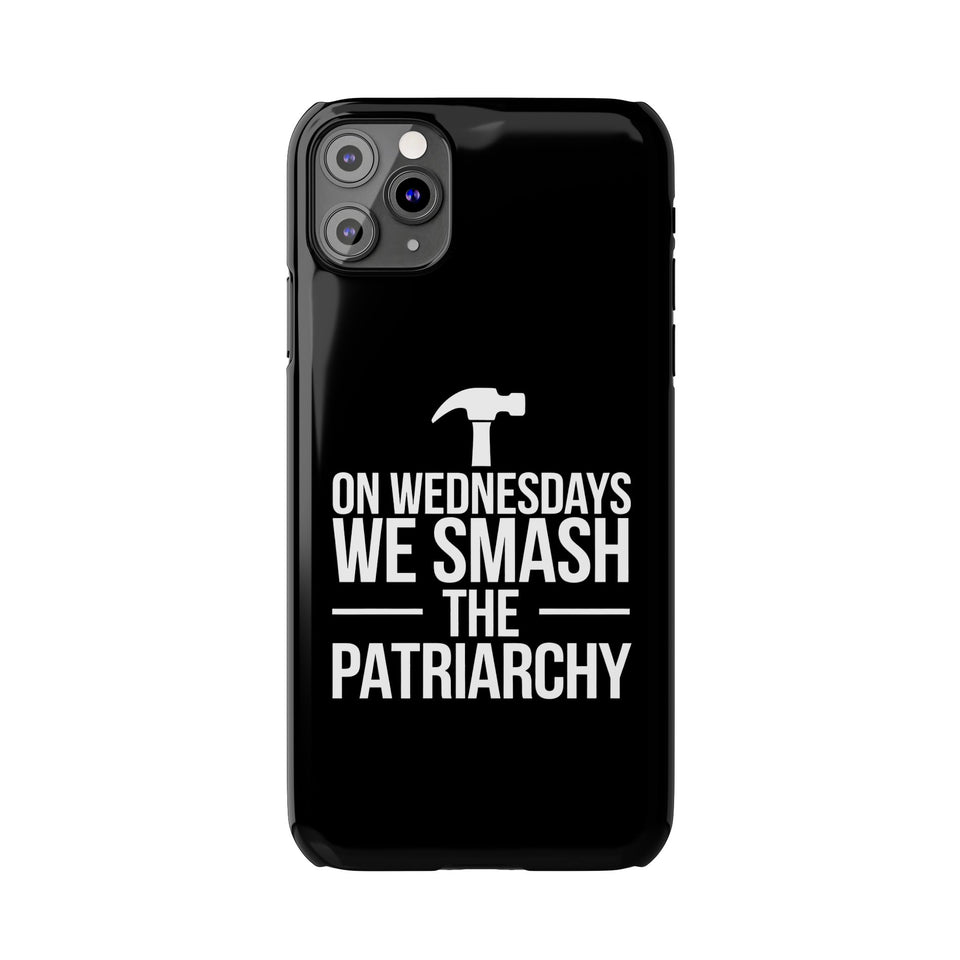 Premium On Wednesdays We Smash The Patriarchy iPhone Case | Feminist Gifts Slim Phone Cases