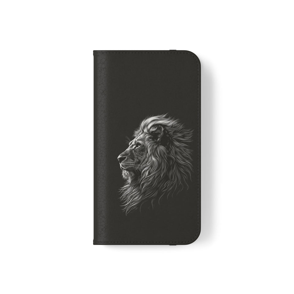 Lion Phone Case | Lion Wallet Phone Case Gifts | IPhone & Samsung Galaxy Lion Flip Cases